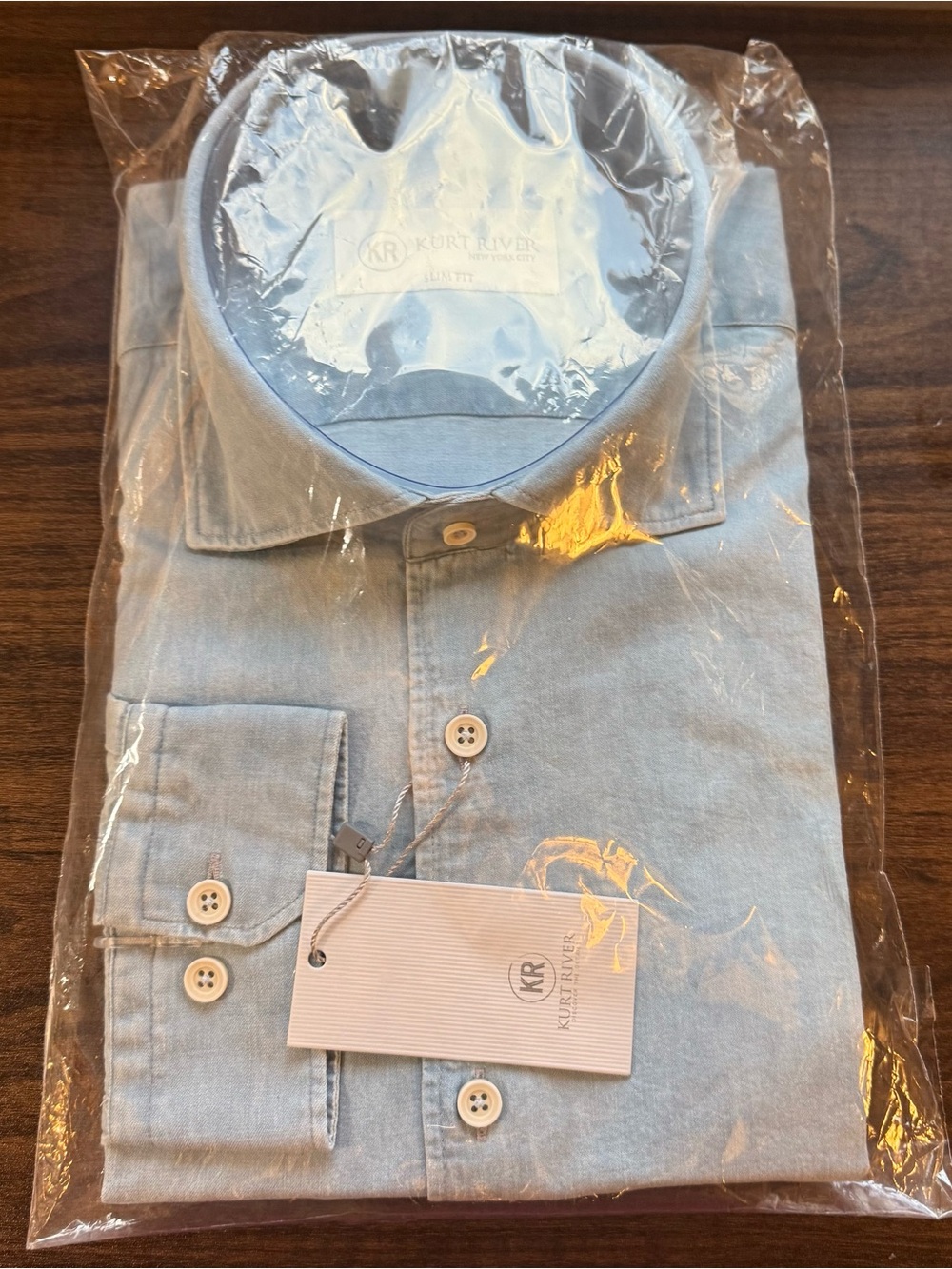 Light Blue Dress Shirt - Modern Point Collar